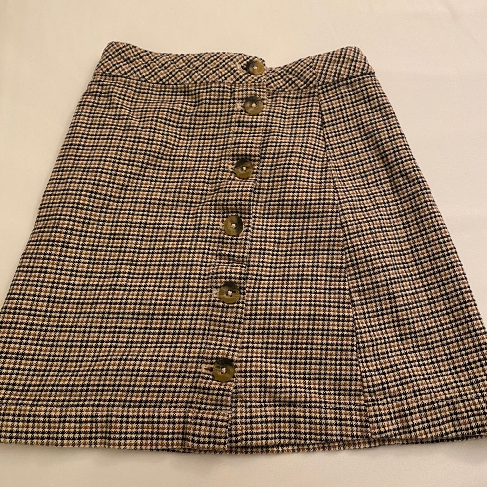 Plaid mini skirt